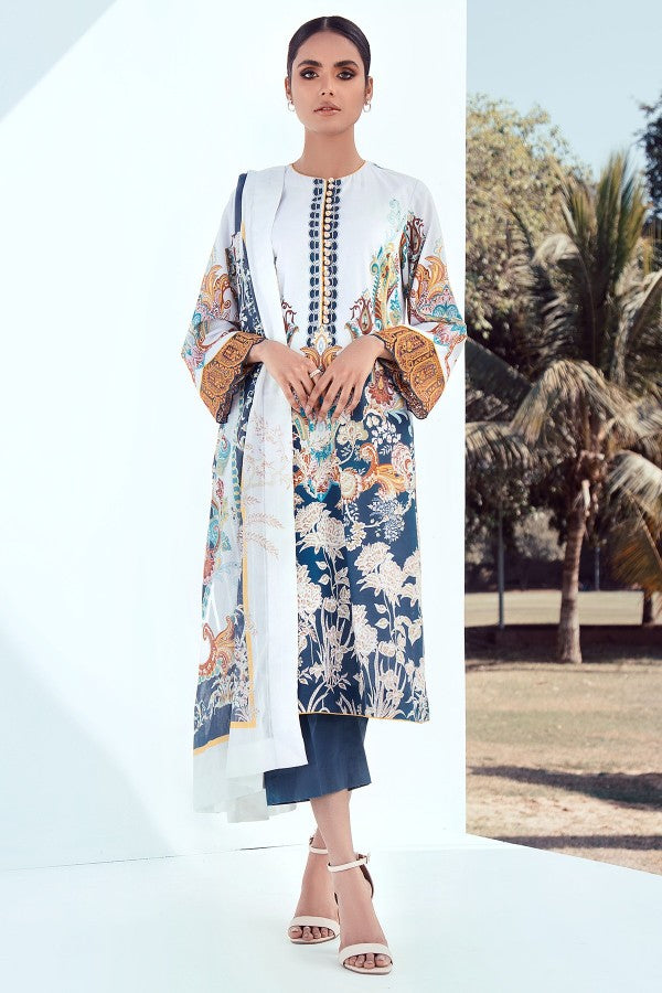AL Karam S/S Lawn`21 SS#14 (Blue)