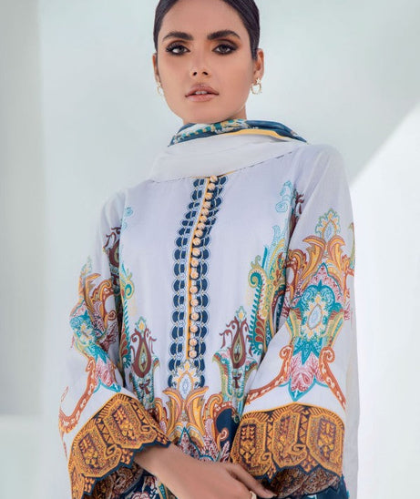 AL Karam S/S Lawn`21 SS#14 (Blue)