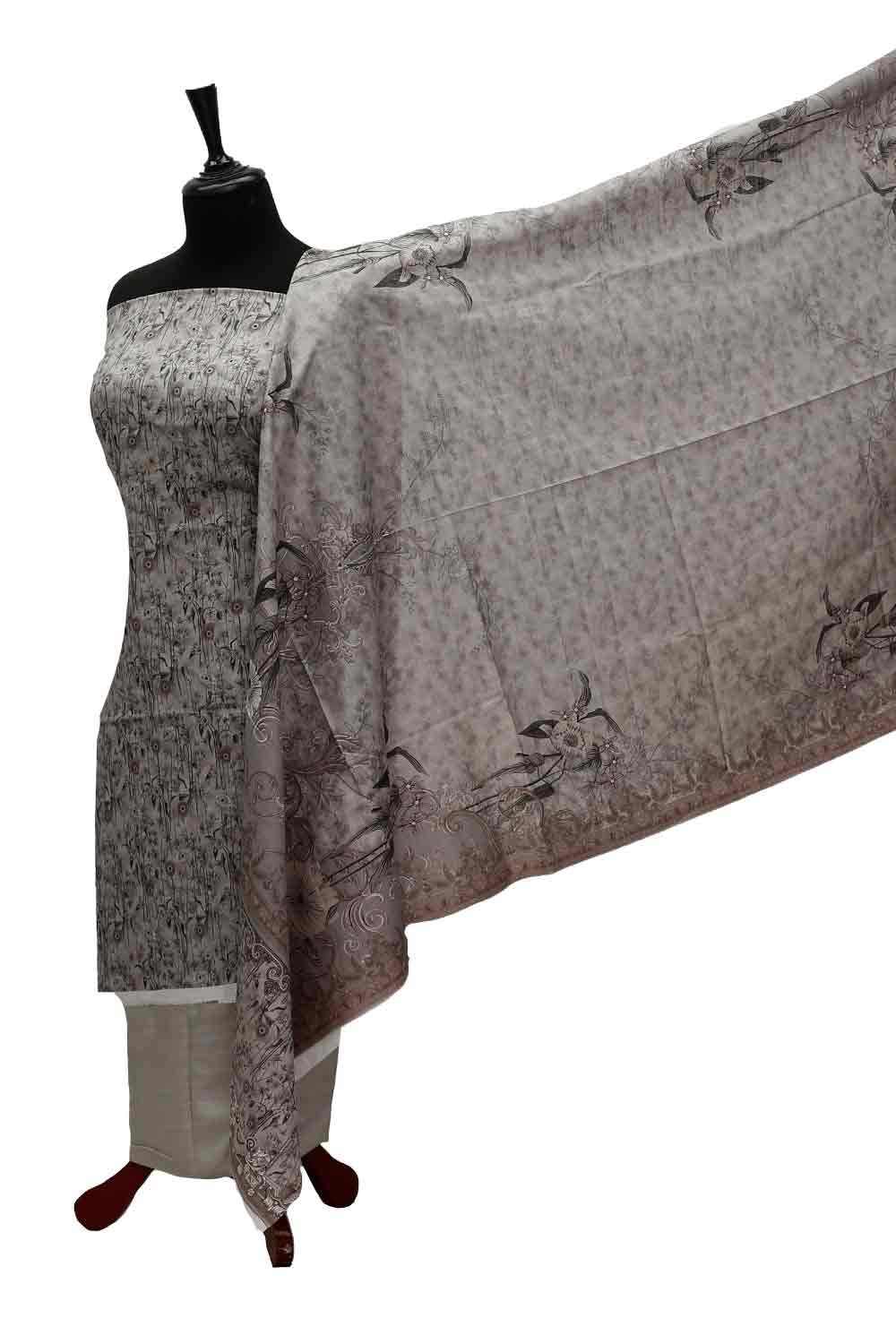 AL-Rauf Print Khaddar'21 D#20786 M Grey