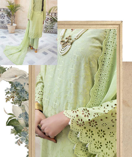 Aafreen C/Kari Emb Lawn`22 D#04 (Vol-1)