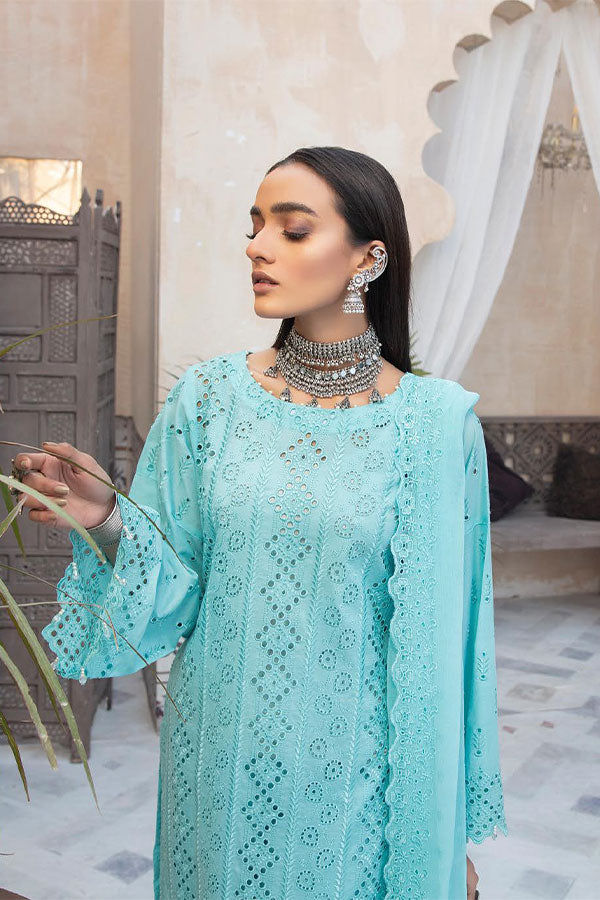 Aafreen C/Kari Emb Lawn`22 D#05 (Vol-1)