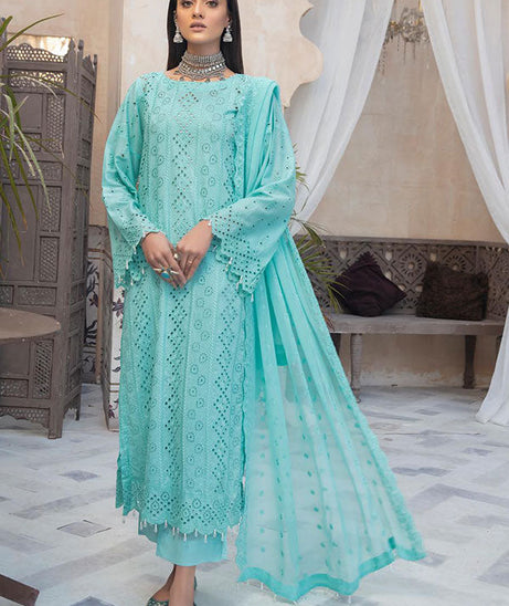 Aafreen C/Kari Emb Lawn`22 D#05 (Vol-1)