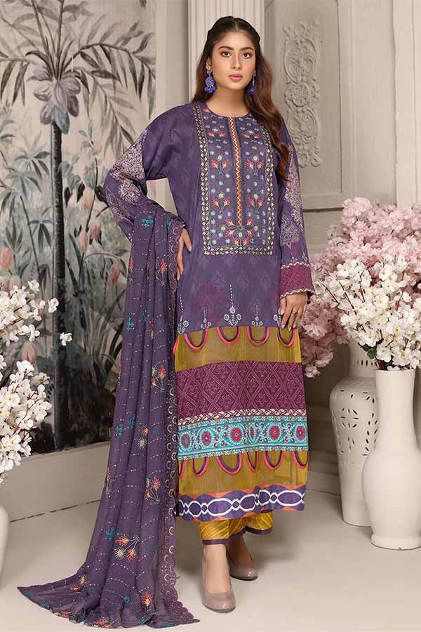 Aalaya Haniya D/Emb Lawn'22 Vol-1 D#7