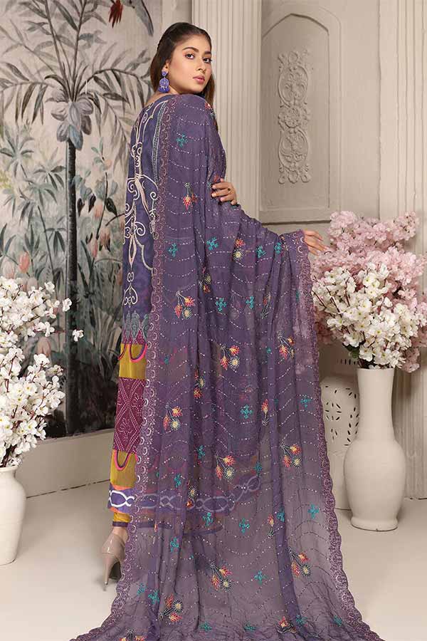 Aalaya Haniya D/Emb Lawn'22 Vol-1 D#7