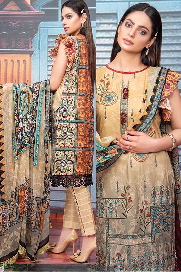 Aalaya Premium Emb Lawn`21 Vol 6 D#4