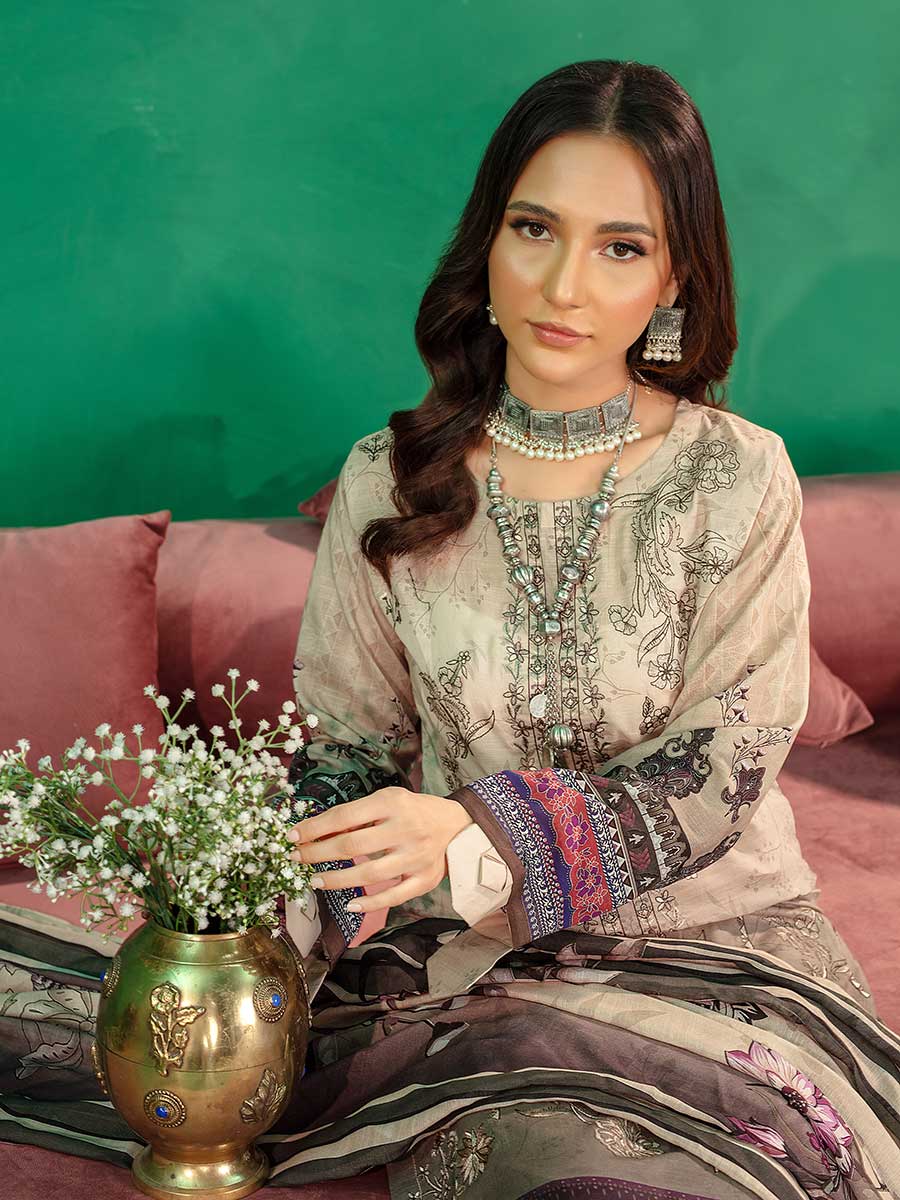 Aalaya Embellish Lawn'25 VOL-1 DES#08
