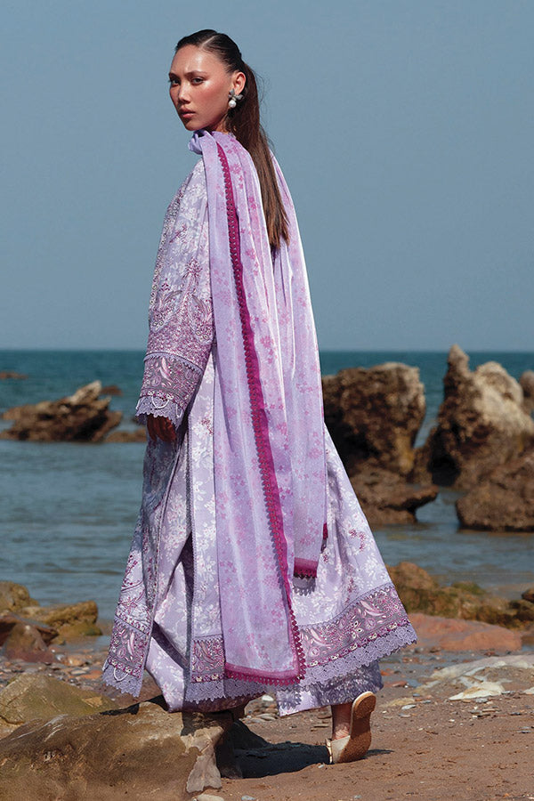 Afrozeh Summer Together Lawnkari`25 AL#02 AMETHYST