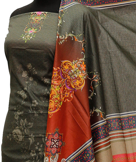 Ajwa D/Print Lawn'21 D # 1006 G Grey