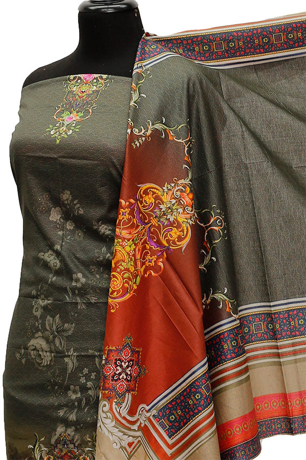 Ajwa D/Print Lawn'21 D # 1006 G Grey