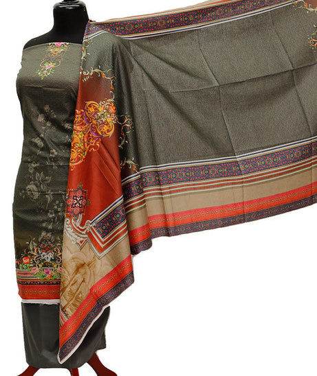 Ajwa D/Print Lawn'21 D # 1006 G Grey