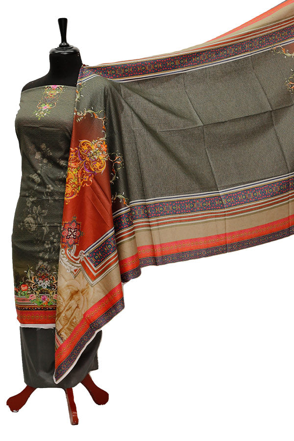 Ajwa D/Print Lawn'21 D # 1006 G Grey