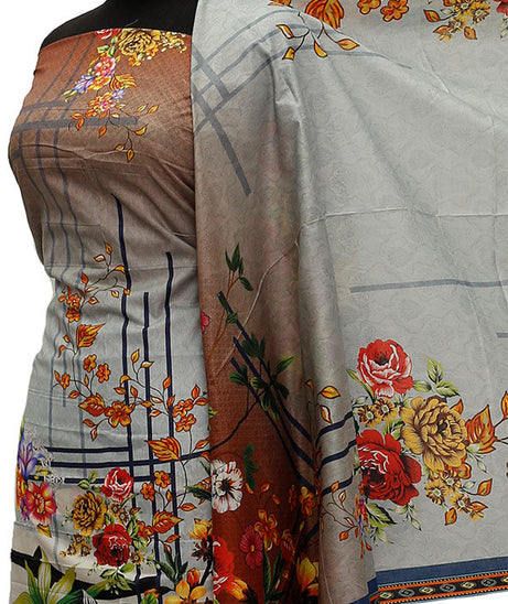 Ajwa D/Print Lawn'21 D # 1010 S Grey