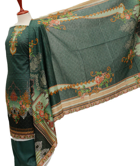 Ajwa D/Print Lawn'21 D # 1028 D Green