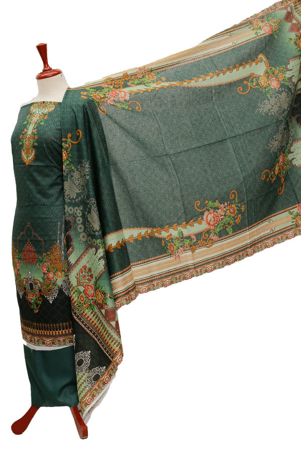 Ajwa D/Print Lawn'21 D # 1028 D Green