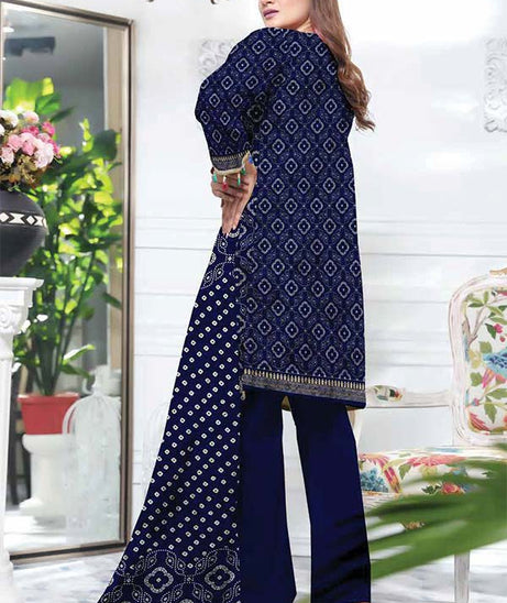 Al-Hamra Designer Lawn`22 D#402 N Blue