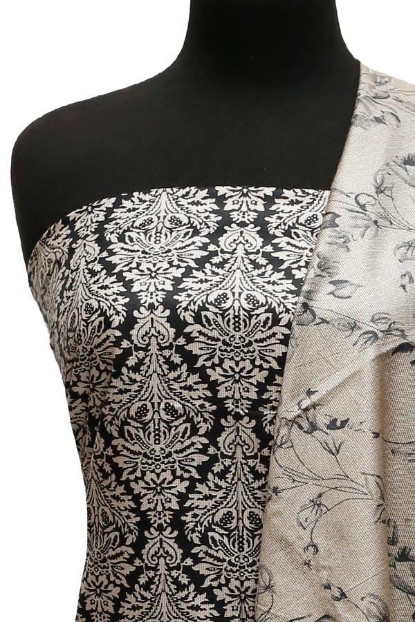 Al Hamra Designer Linen`22 D#314 Black