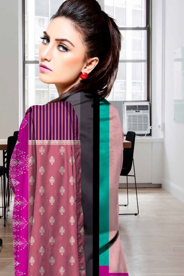 Al-Hamra Gul Jaan D/Lawn`21 D#13621 (Pink)