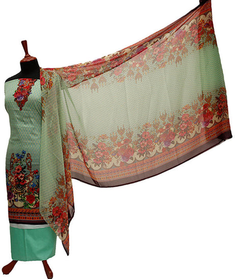 Al Hamra Gul Lawn C/Dupatta`21 D#510 (L Sea Green)