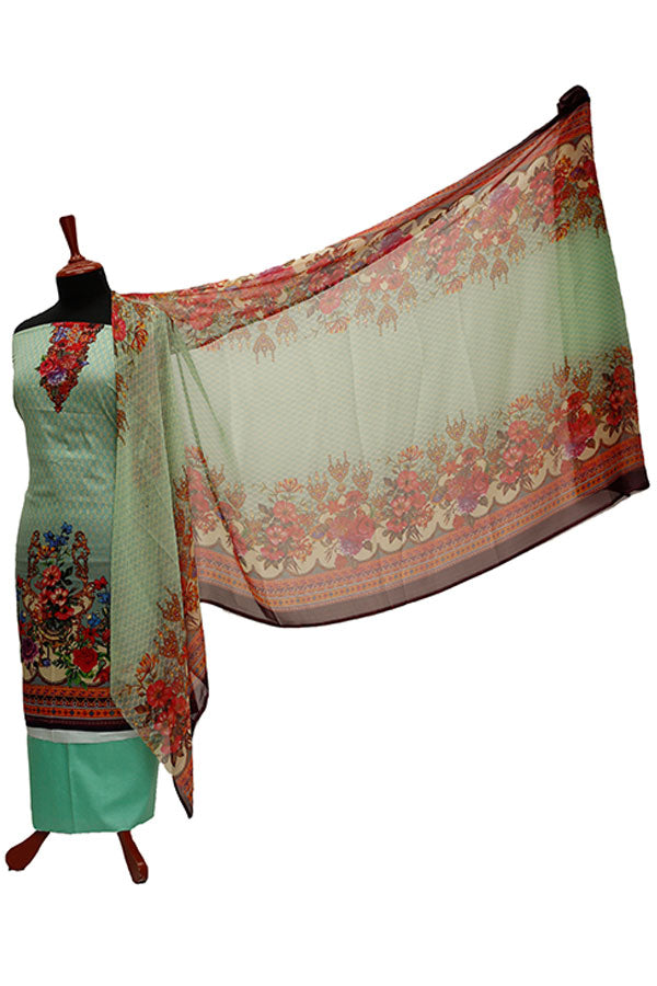 Al Hamra Gul Lawn C/Dupatta`21 D#510 (L Sea Green)