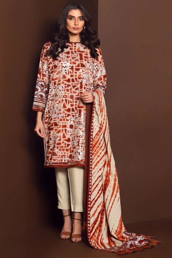 Al Karam Winter Collection?20 FW#27.1 Brown