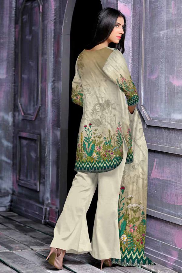 Al Rauf D/Emb Print Lawn`22 D#22258 (Skin)