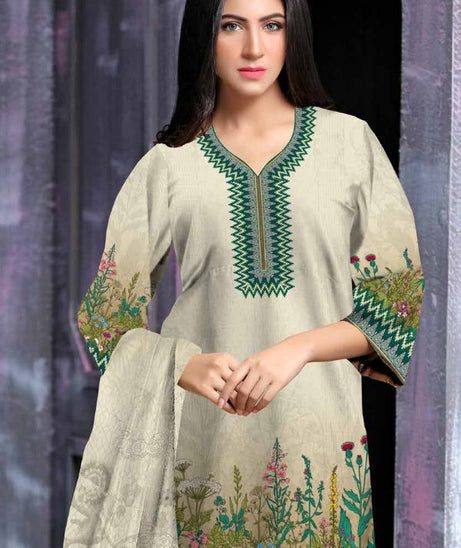 Al Rauf D/Emb Print Lawn`22 D#22258 (Skin)