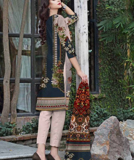 Al Rauf D/Emb Print Lawn`22 D#22260 (LT Pink)