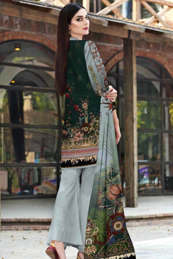 Al Rauf D/Emb Print Lawn`22 D#22262 (Grey)