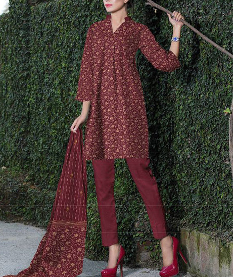 Al-Rauf Mishal Lawn`22 D#1105 Maroon