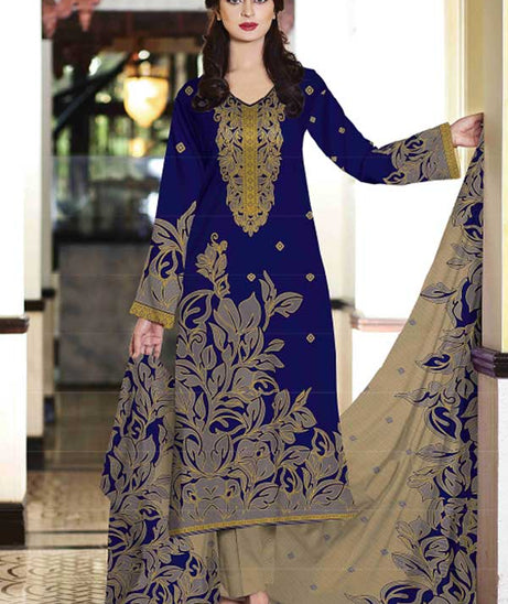 Al-Rauf Print Lawn'22 D#1106 Blue