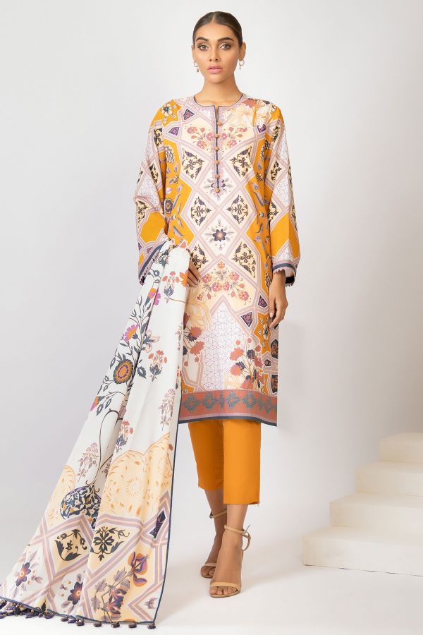 AL Karam S/S Lawn`21 SS#16 (Chrome Yellow)