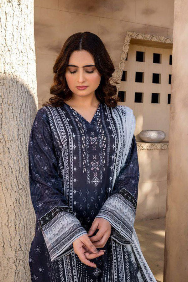 Alishba D/Print Lawn`25 D#4073 (Nevy)