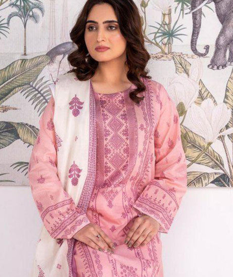 Alishba D/Print Lawn`25 D#4076 (Pink)