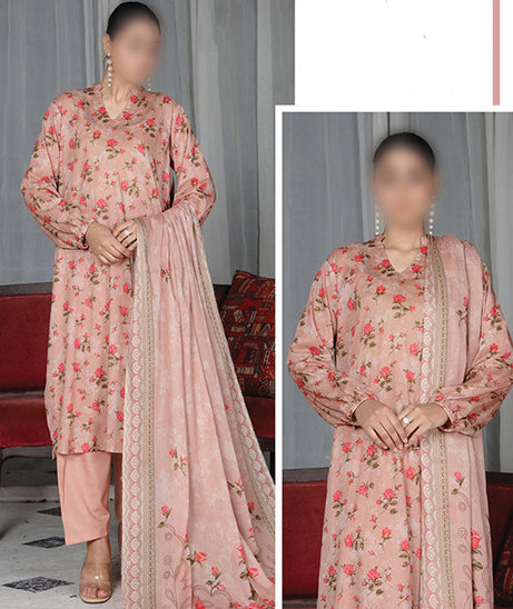 Alishba Haya Lawn`26 D#3756 (Peach)