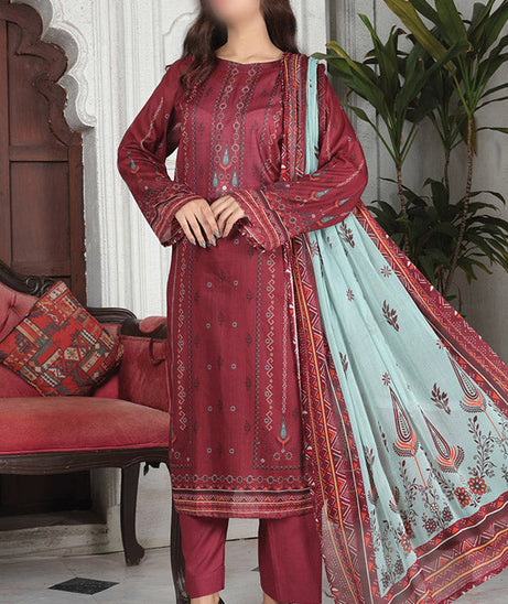 Alishba Haya Lawn`26 D#3777 Maroon