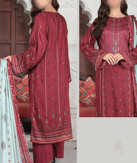 Alishba Haya Lawn`26 D#3777 Maroon