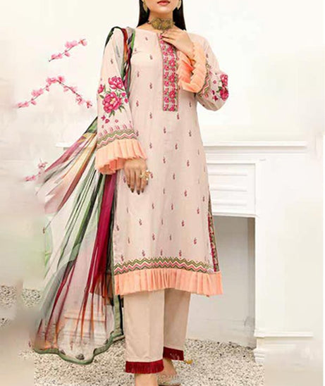 Alizeh Jan DP Lawn C/Dupatta'22 D#1 L Brown