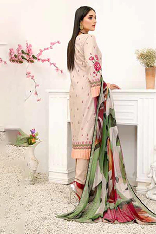 Alizeh Jan DP Lawn C/Dupatta'22 D#1 L Brown
