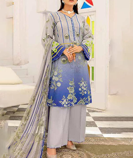Alizeh Jan DP Lawn C/Dupatta'22 D#894 Grey