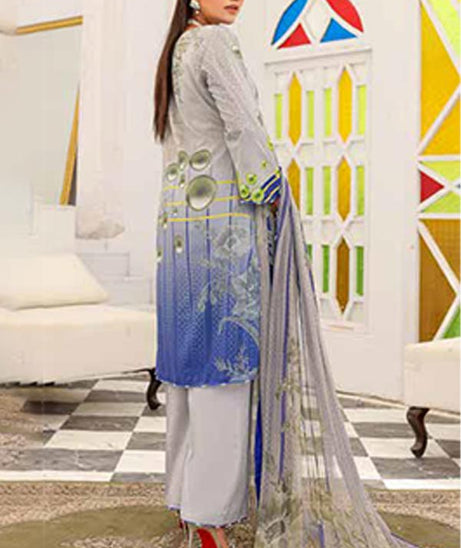 Alizeh Jan DP Lawn C/Dupatta'22 D#894 Grey