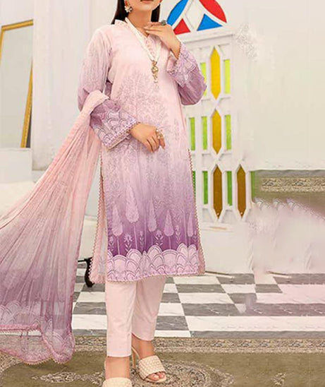 Alizeh Jan DP Lawn C/Dupatta'22 D#900 L Peach