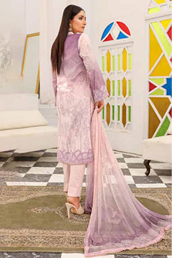 Alizeh Jan DP Lawn C/Dupatta'22 D#900 L Peach