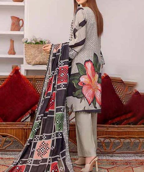 Alizeh Jan D/Print Lawn'22 D#5 Grey