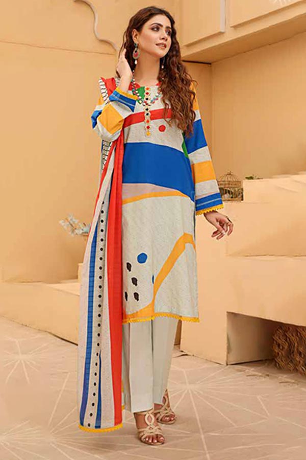 Alizeh Jan D/Print Lawn'22 D#972 G Grey
