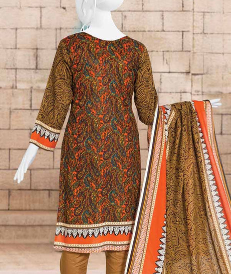 Anaya Print Lawn`21 D#3709 (D Brown)