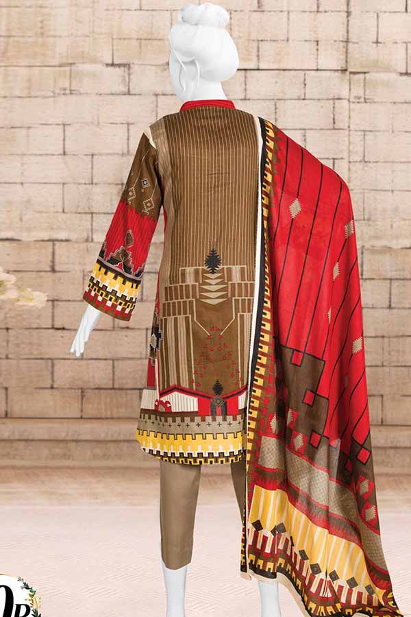 Anaya Print Lawn`21 D#3711 (Brown)