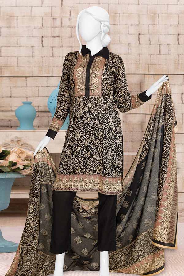 Anaya Print Lawn`21 D#3714 (Black)