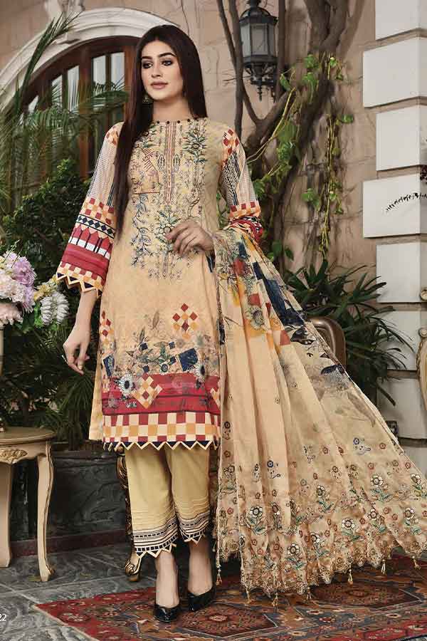 Areej Manha Emb D/Lawn`22 Vol-4 D#09
