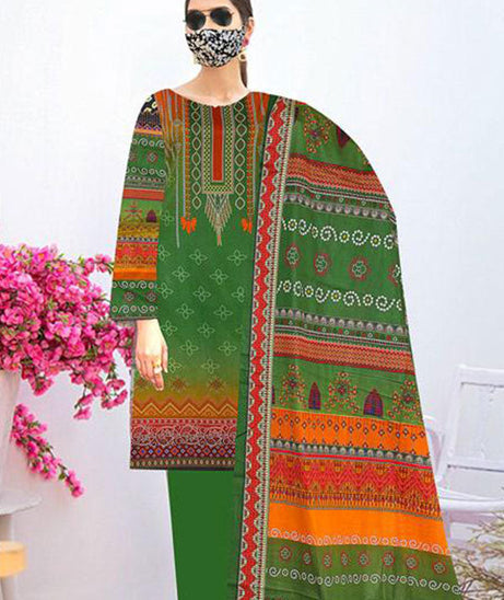 AA Aroma Print Lawn`23 D#2897 Green