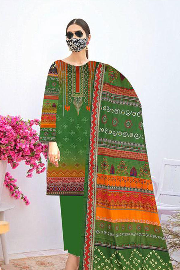 AA Aroma Print Lawn`23 D#2897 Green